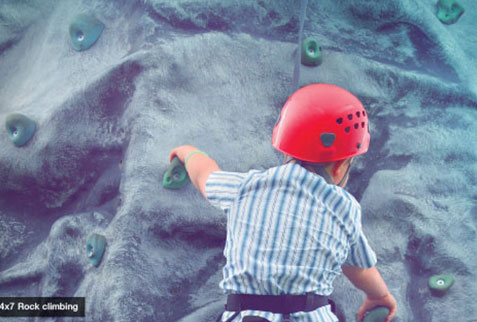 Rock climbing