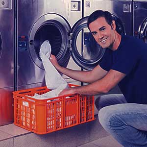 Self-service laundromat