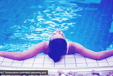 Temperature-controlled swimming pool