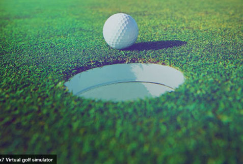 Virtual golf simulator